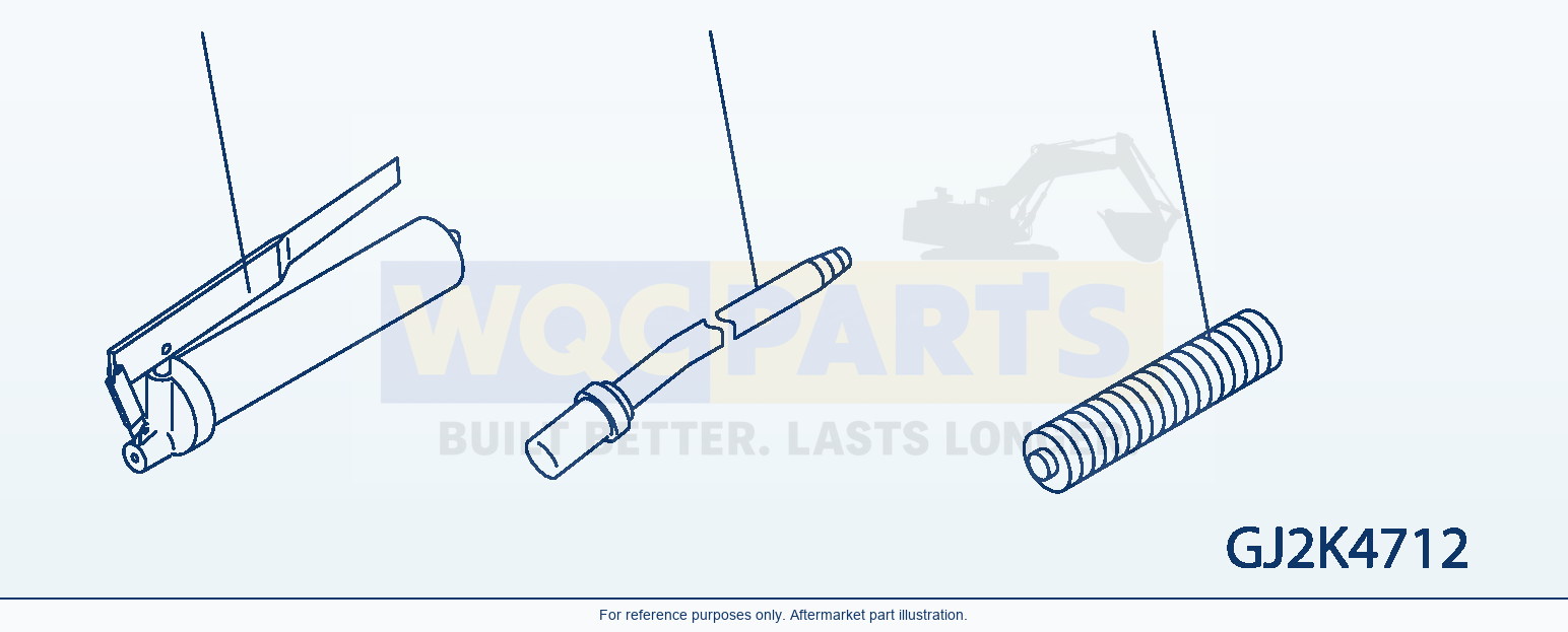 Komatsu WA250-5 Tool (Without Central Lubrication System) parts diagram