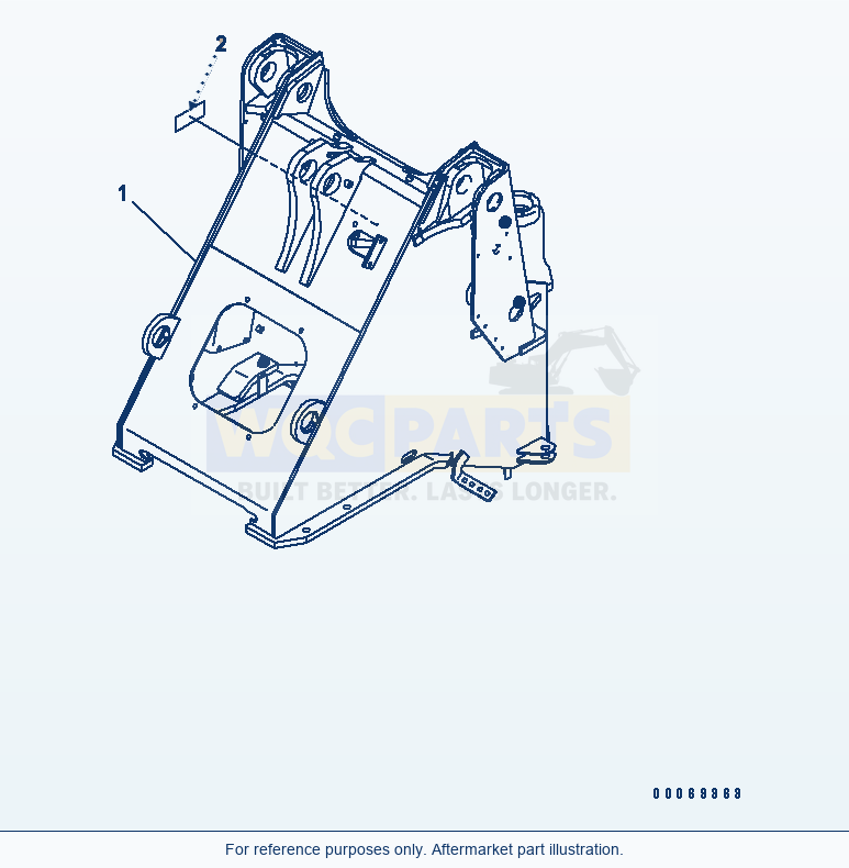 Komatsu WA250-5L Front Frame (For E.C.S.S) parts diagram