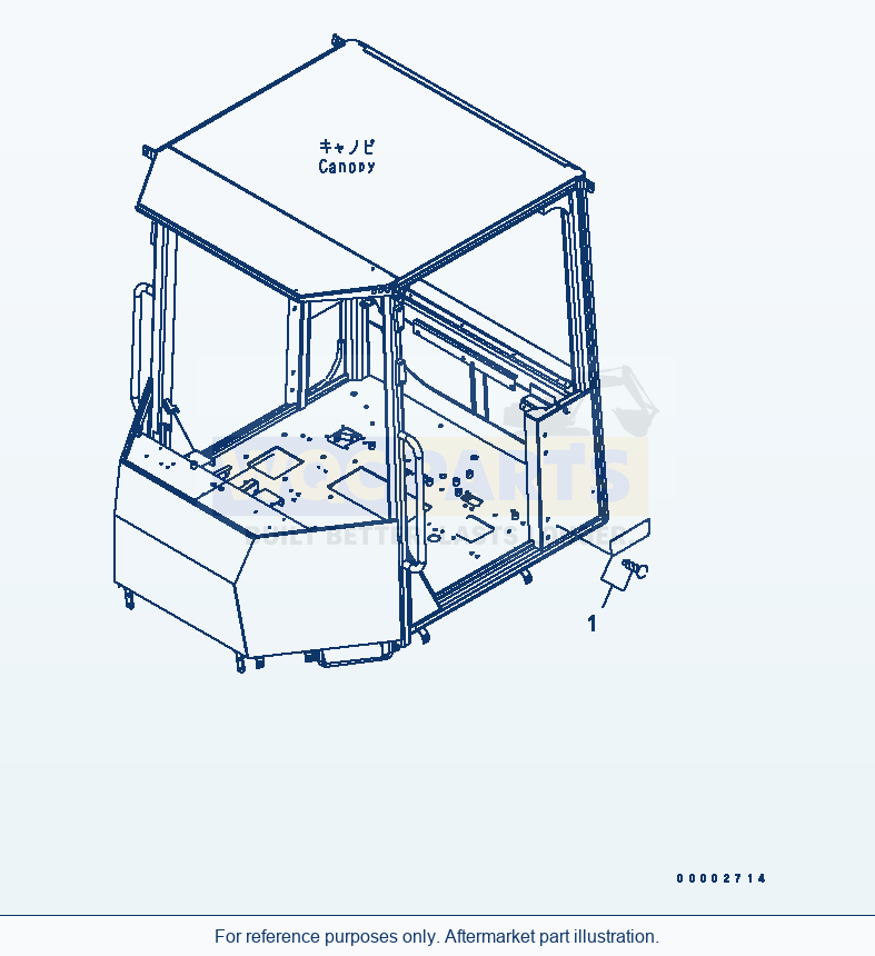 Komatsu WA250-5L Data Plate parts diagram