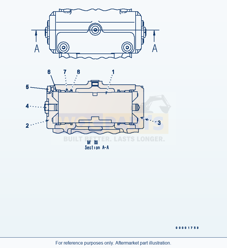 Komatsu WA250-5L Hst Pump (Hd Control) parts diagram