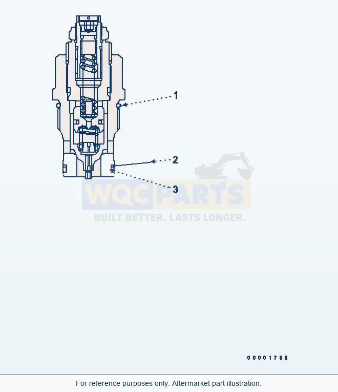 Komatsu WA250-5L Hst Pump (Relief Valve) parts diagram