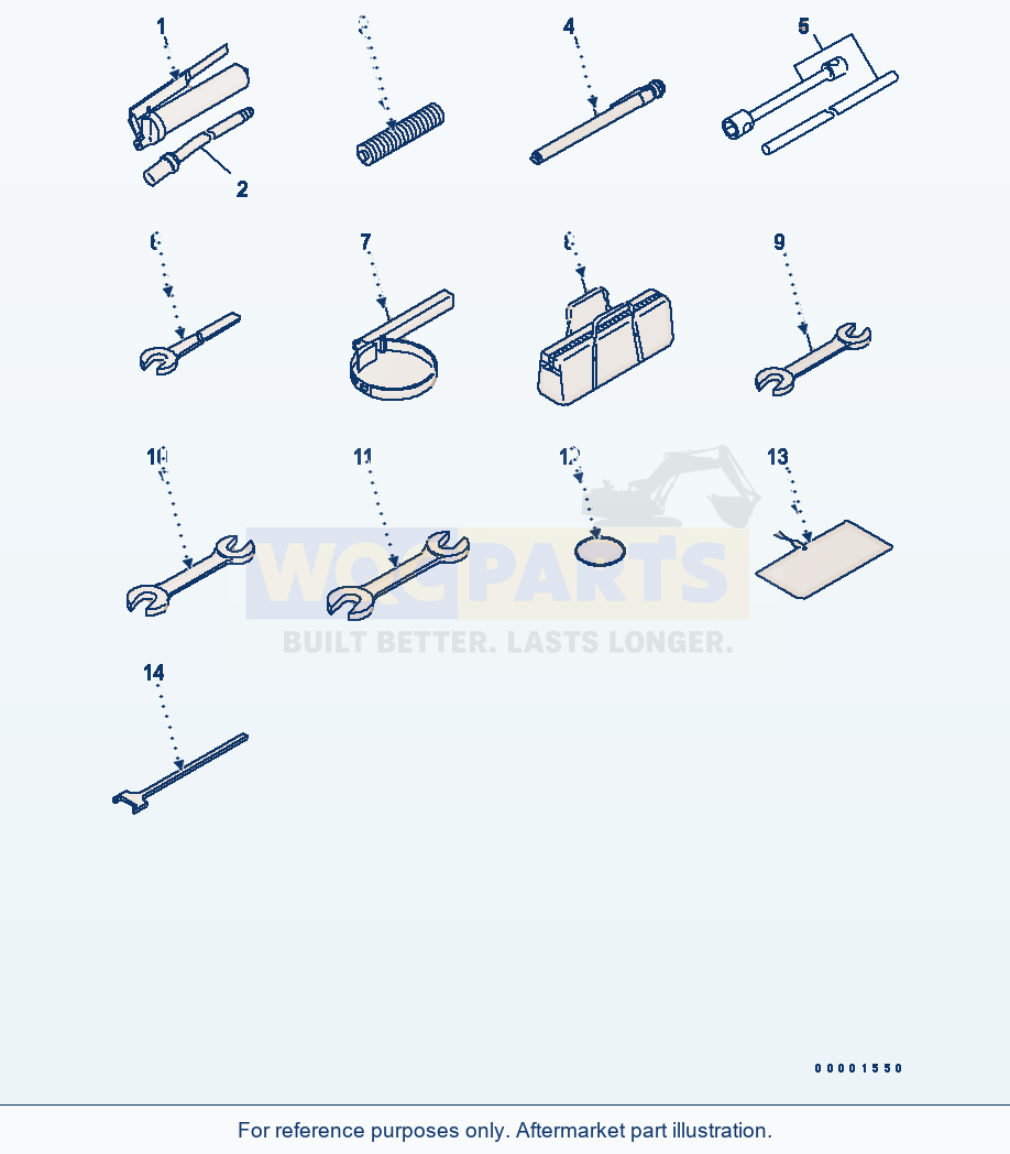 Komatsu WA250-6 Tool Serial 75001-UP parts diagram