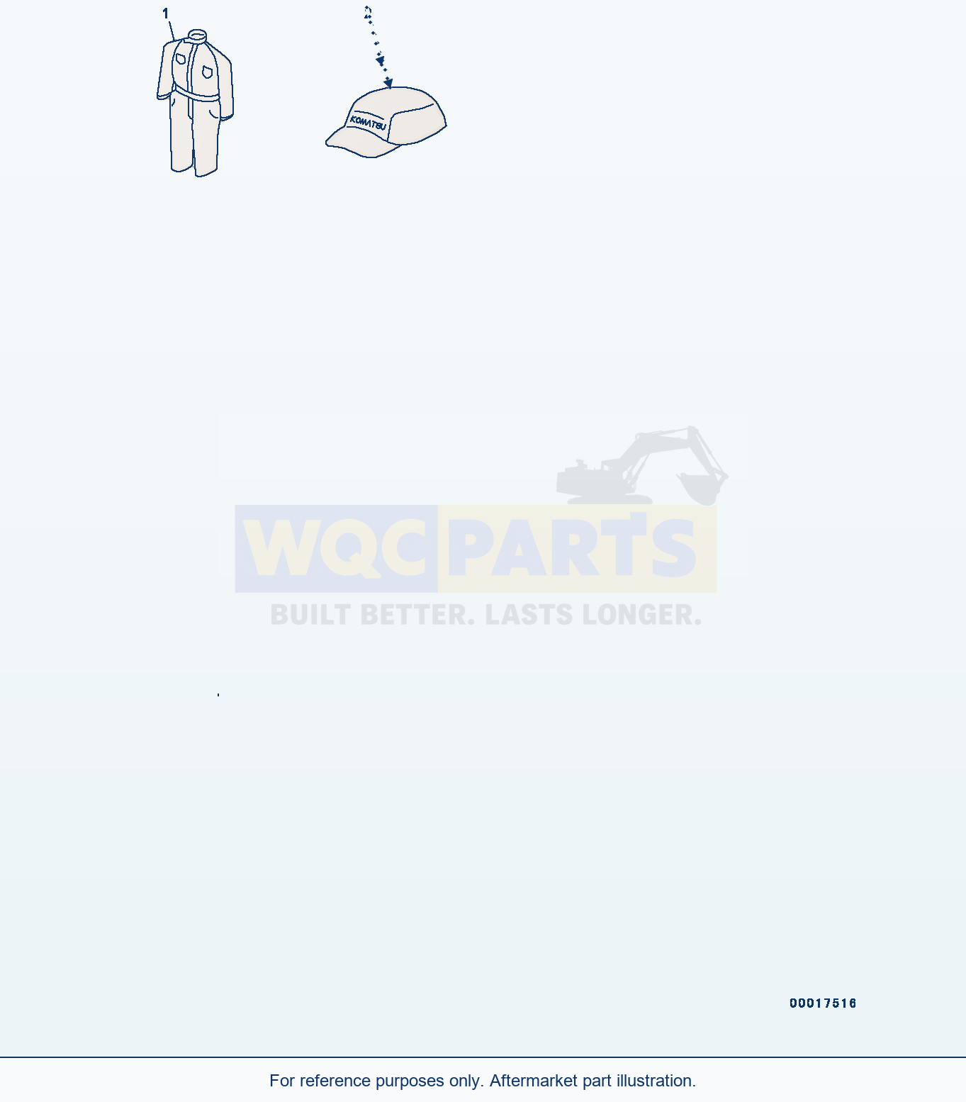 Komatsu WA250-6 Cap And Overall (#75116-) parts diagram