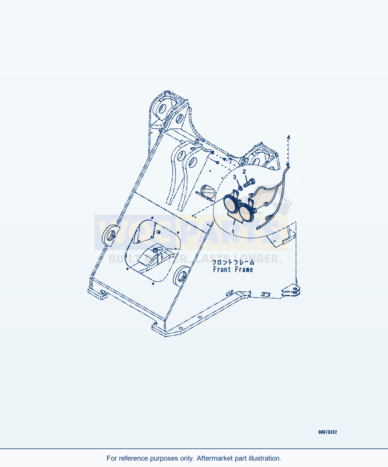Komatsu WA250-6 Horn (#75053-) Serial 75053-UP parts diagram