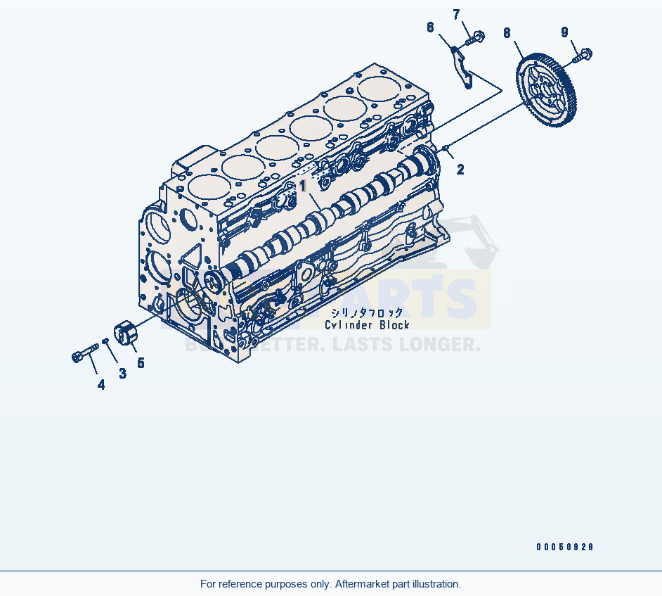 Komatsu WA250-6 Camshaft Serial 75001-UP (FOR NORTH AMERICA) parts diagram
