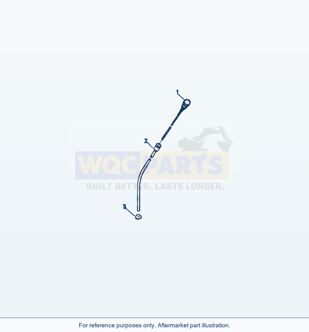 Komatsu WA250-6 Engine Oil Level Gauge parts diagram