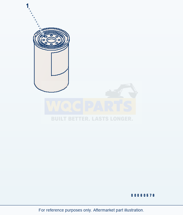 Komatsu WA250-6 Fuel Filter(#26541148-) Serial 75001-UP parts diagram