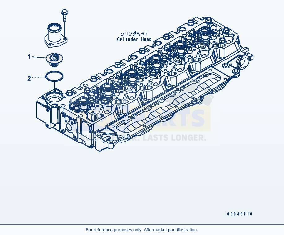 Komatsu WA250-6 Thermostat(#26506237-) Serial 75001-UP parts diagram