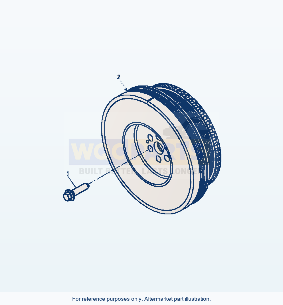 Komatsu WA250-6 Vibration Damper parts diagram