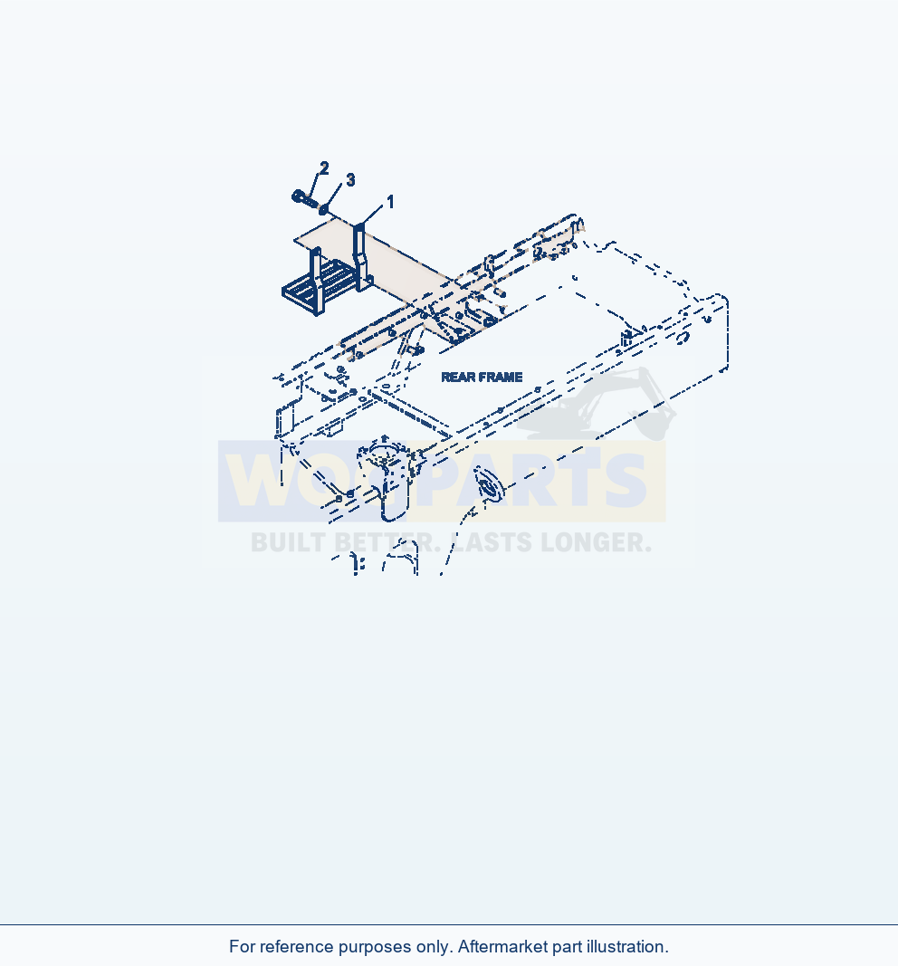 Komatsu WA250-6 Counterweight Step parts diagram