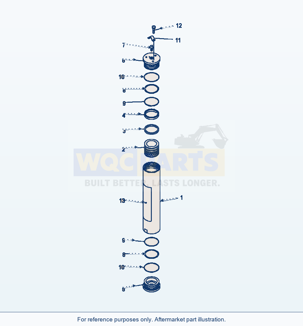 Komatsu WA250-6 Ecss Accumulator parts diagram