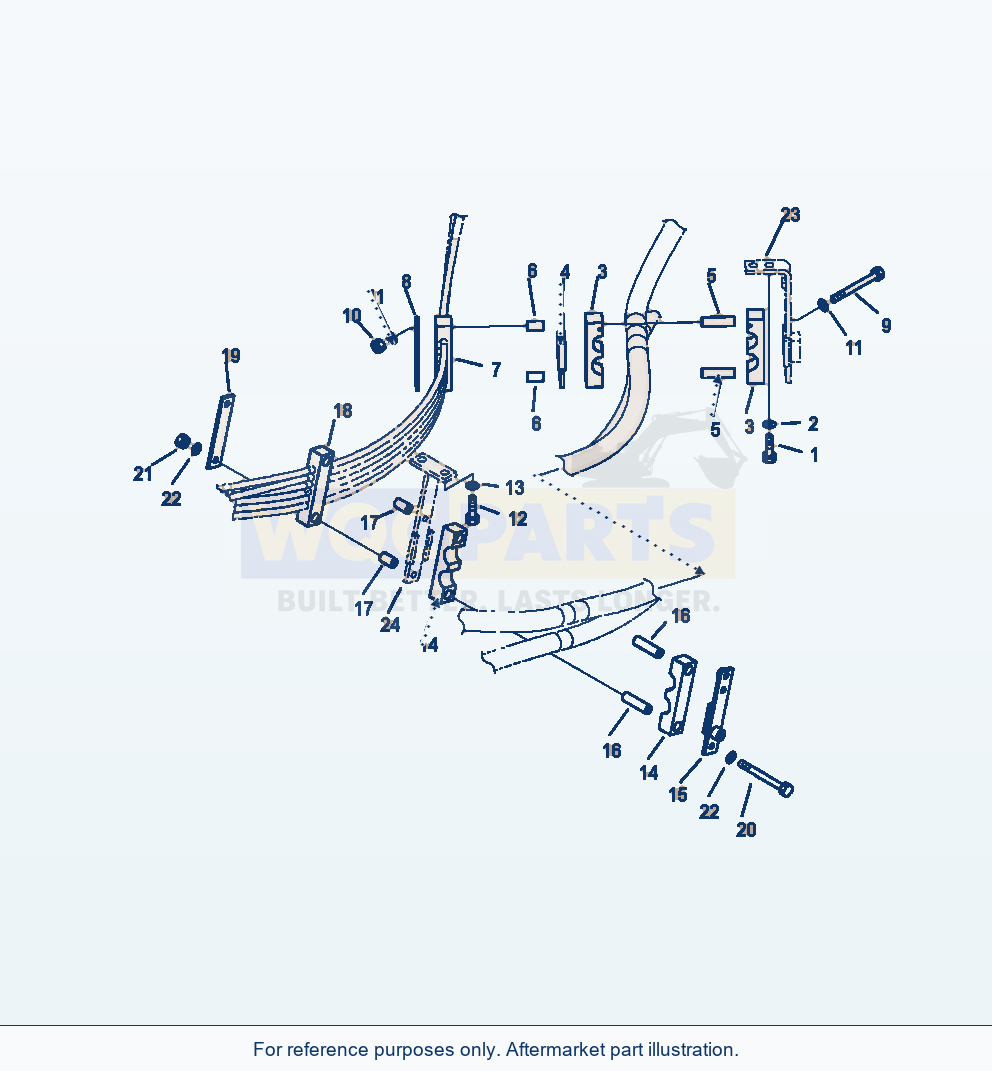 Komatsu WA250-6 Hydraulic Piping Ppc Mounting (2-Spool Valve) parts diagram