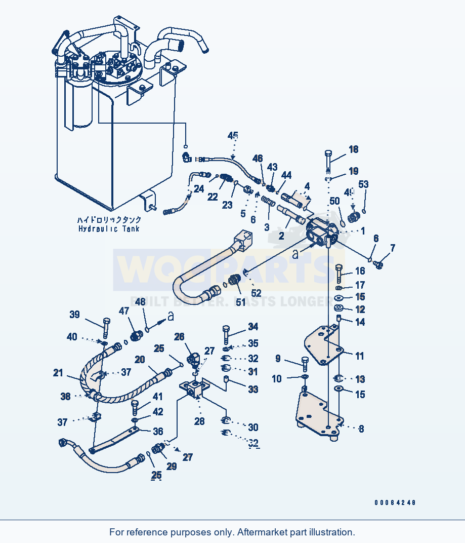 Komatsu WA250-6 Steering Valve Serial 75001-UP parts diagram