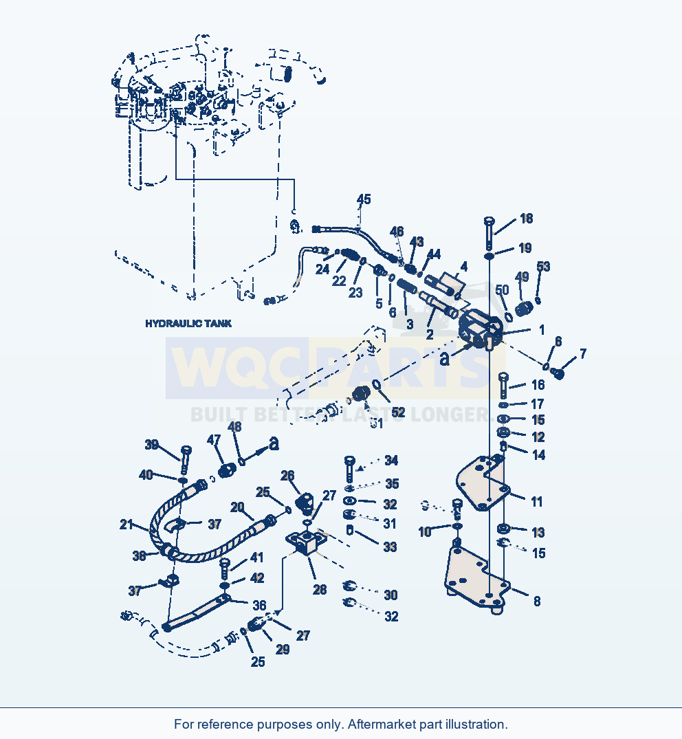 Komatsu WA250-6 Steering Valve Serial A76001-UP parts diagram