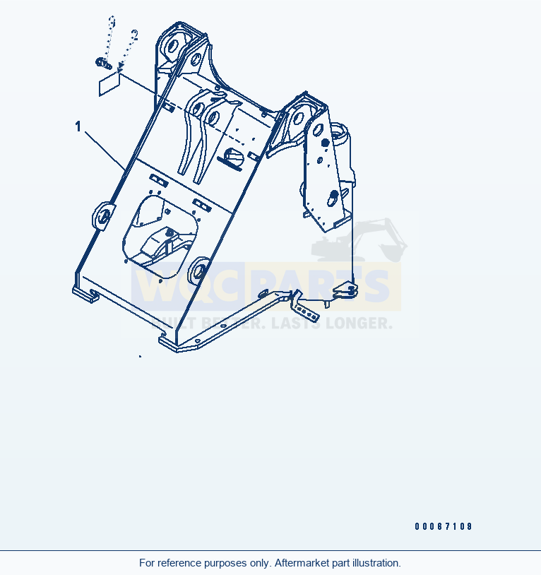Komatsu WA250-6 Front Frame Serial 75001-UP parts diagram