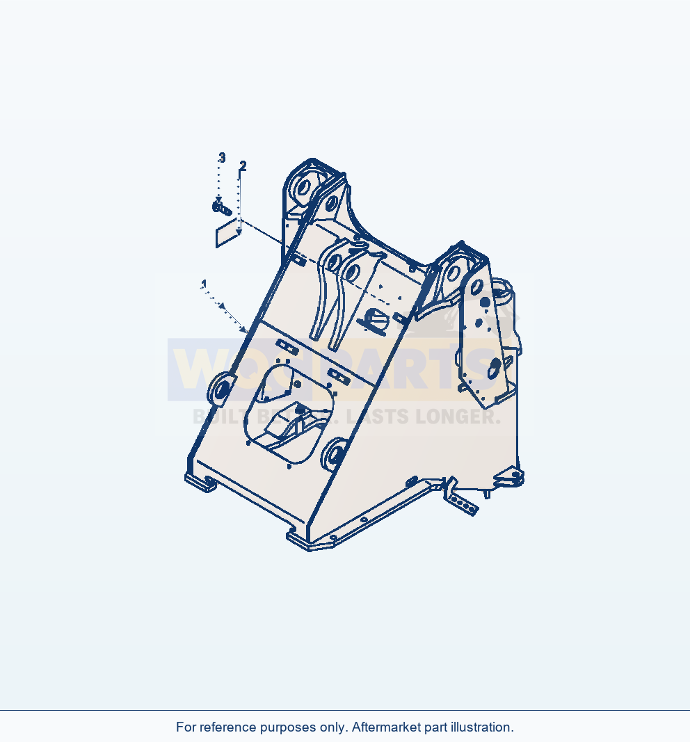 Komatsu WA250-6 Front Frame Serial A76001-UP parts diagram