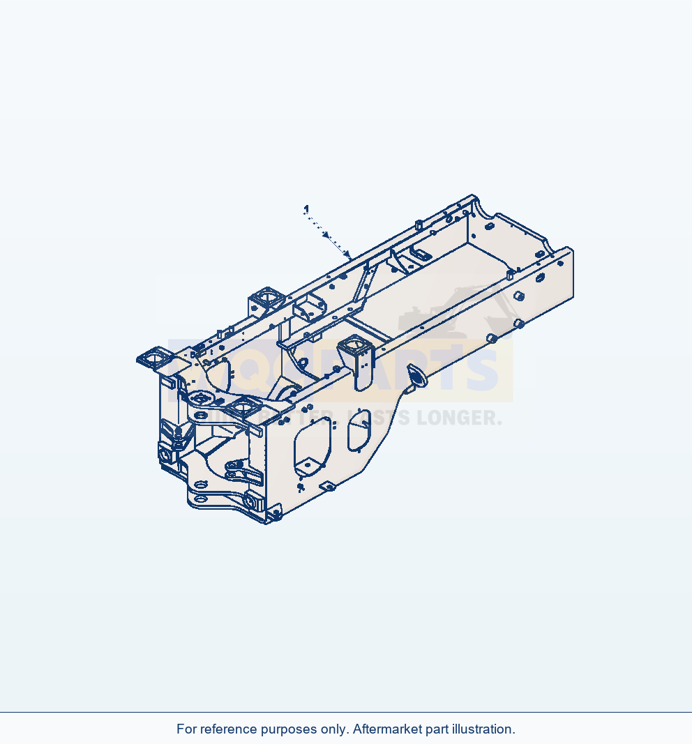 Komatsu WA250-6 Rear Frame Hydraulic Broom parts diagram