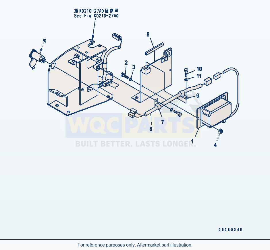 Komatsu WA250-6 Floor (Dc Converter) Serial 75001-UP parts diagram