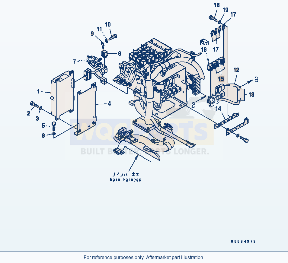 Komatsu WA250-6 Loader Control (Komtrax And Relay) parts diagram