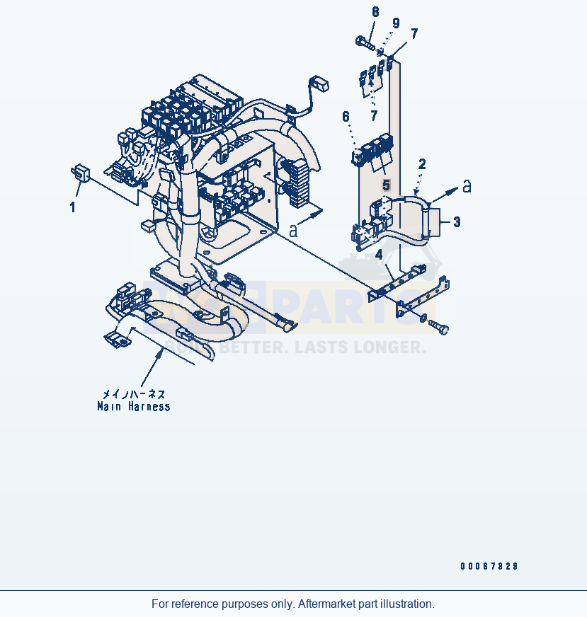 Komatsu WA250-6 Loader Control (Relay) parts diagram