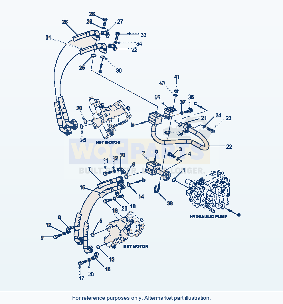Komatsu WA250-6 Hst Oil Line Main Line For Emergency Steering parts diagram