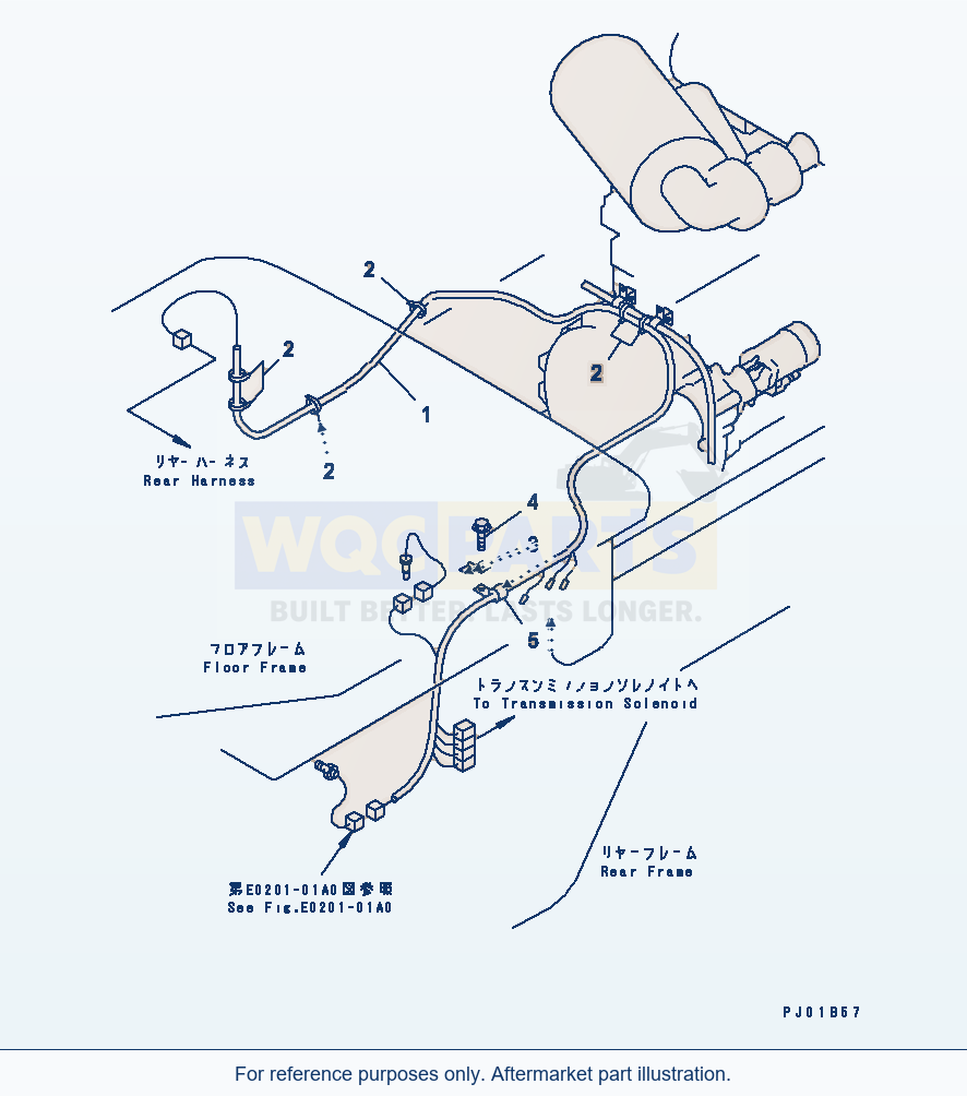 Komatsu WA250L-3 Power Train — Transmission (Electrical System) parts diagram