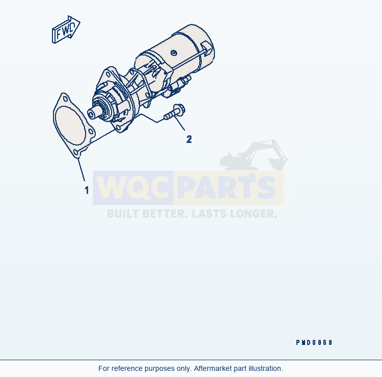 Komatsu WA250L-3 Starting Motor Mounting(#26200163-26219656) parts diagram