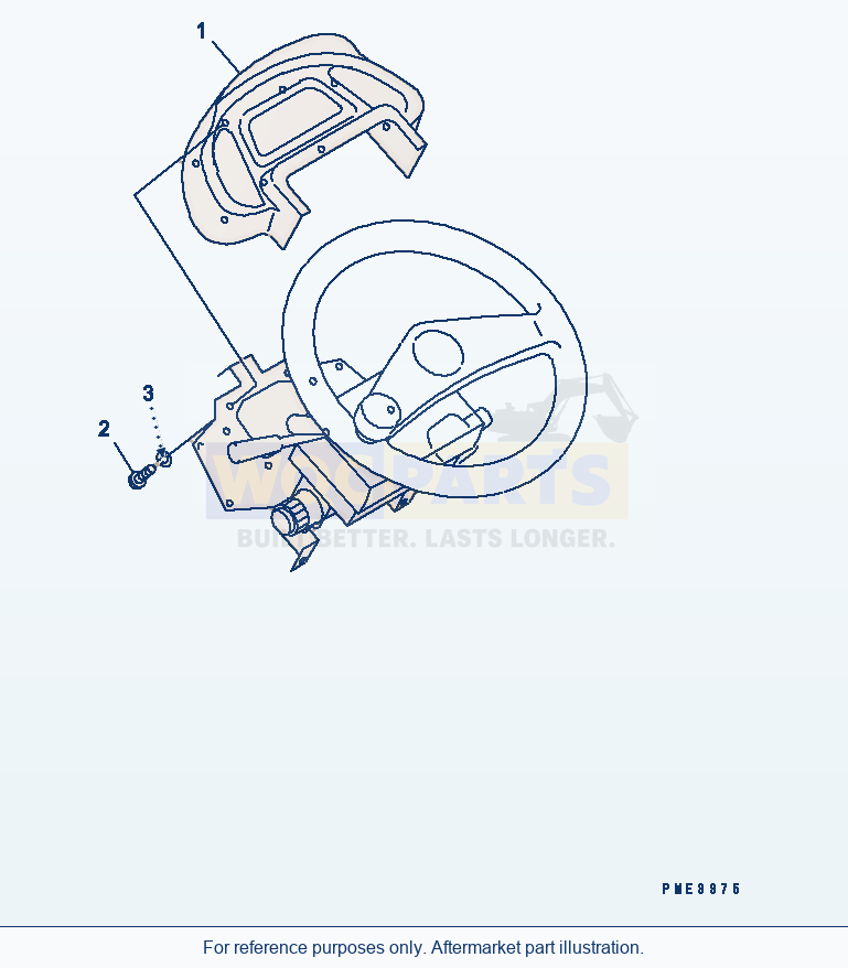 Komatsu WA250L-3 Gauge And Sensor (Instrument Panel) parts diagram