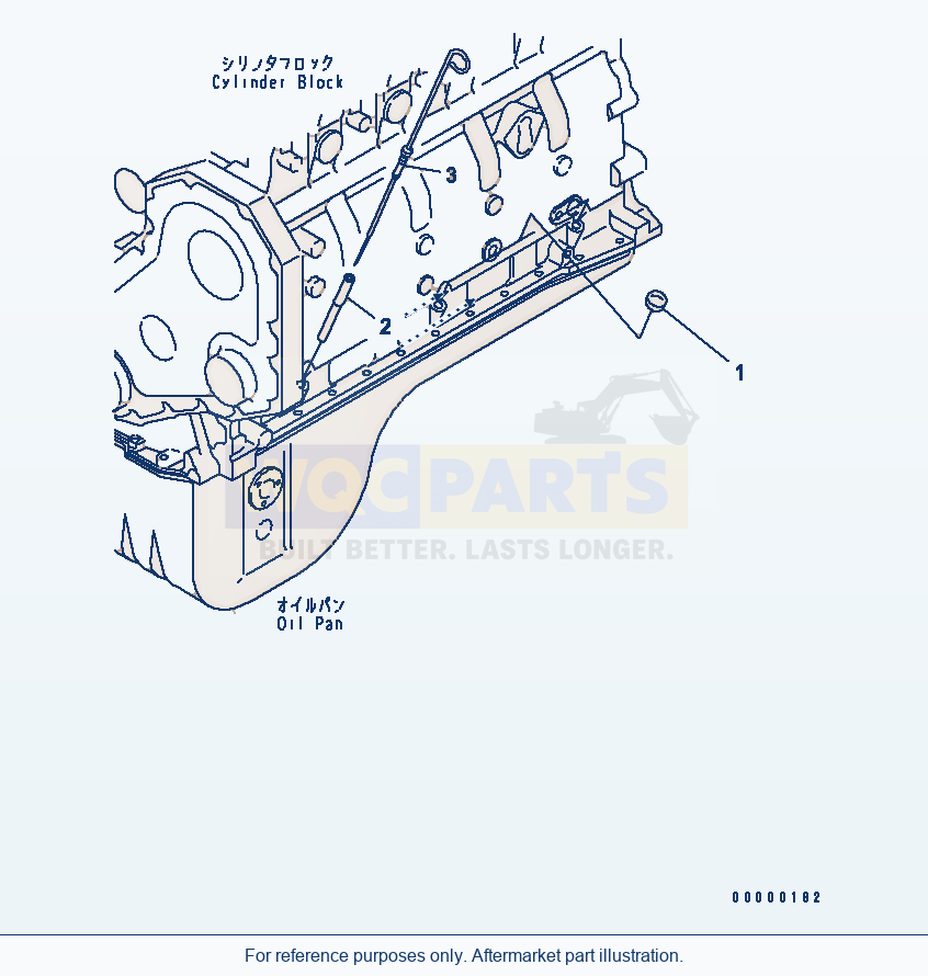 Komatsu WA250L-5 Oil Level Gauge(#26302312-) parts diagram
