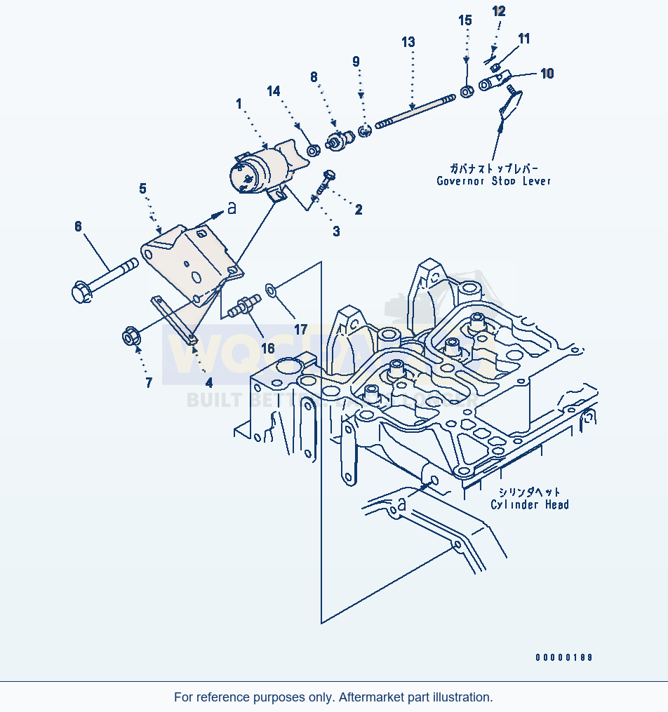 Komatsu WA250L-5 Stop Solenoid(#26302312-) parts diagram