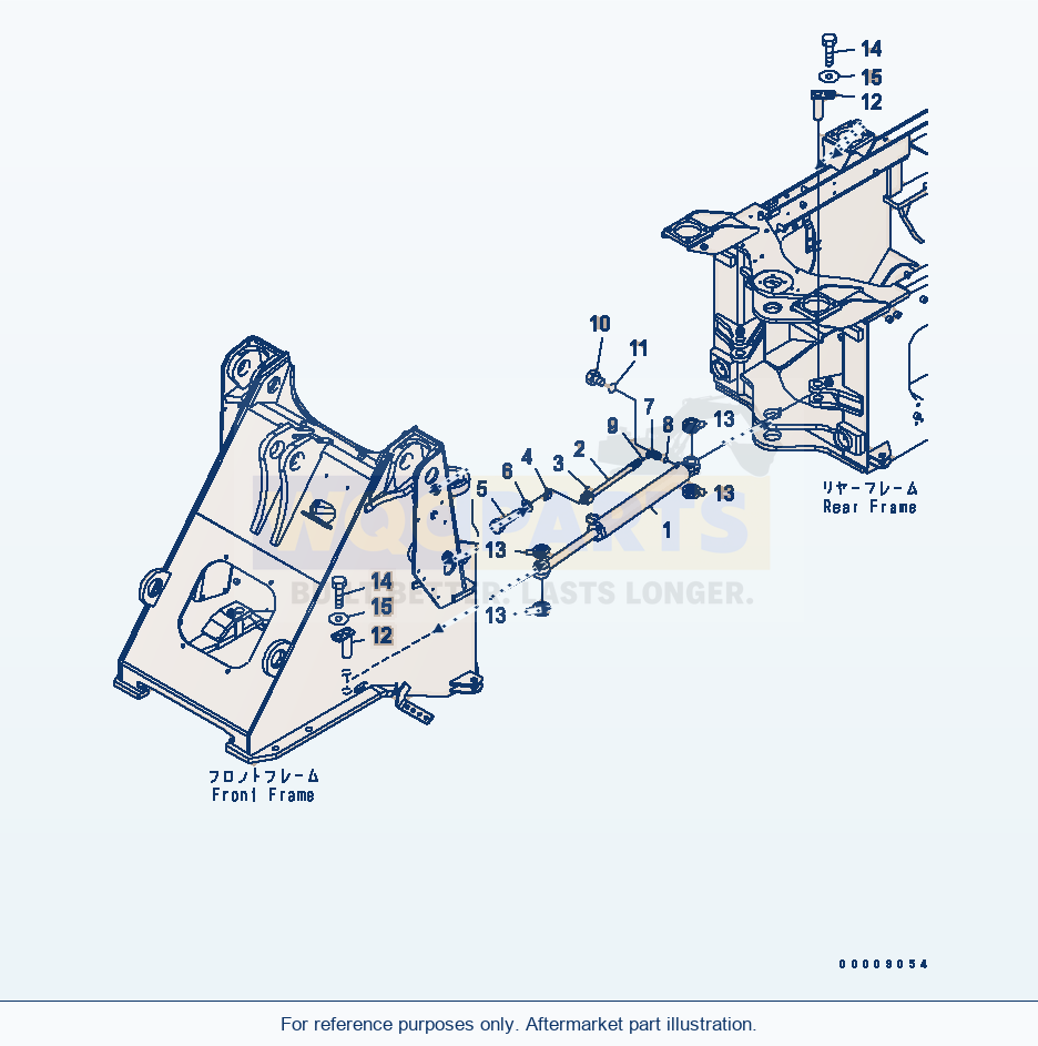 Komatsu WA250L-5 Steering Cylinder parts diagram