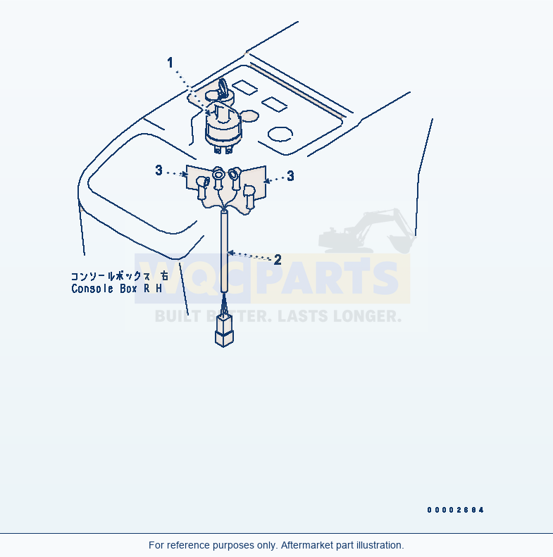 Komatsu WA250L-5 Floor (Electrical) (Starting Switch) parts diagram