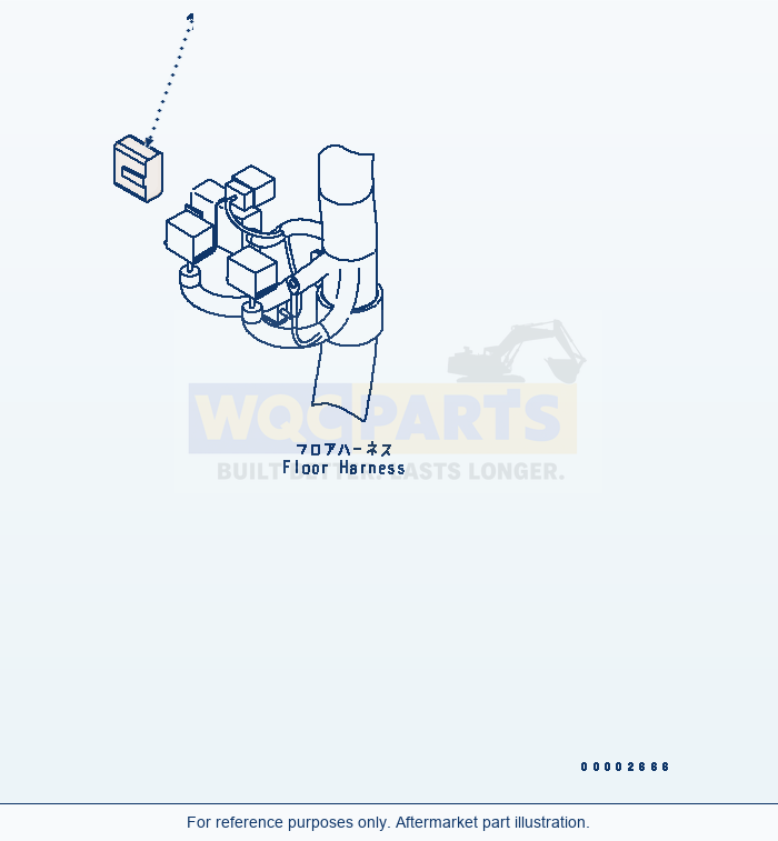 Komatsu WA250L-5 Floor (Wiring Harness) (Plug) parts diagram