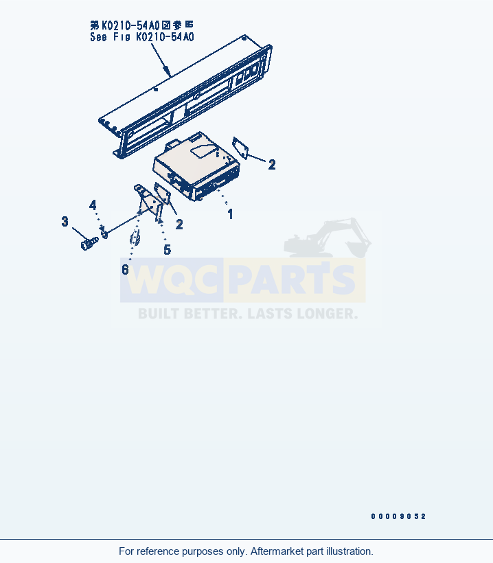 Komatsu WA250L-5 Radio (Am, Fm) (Caseete) parts diagram