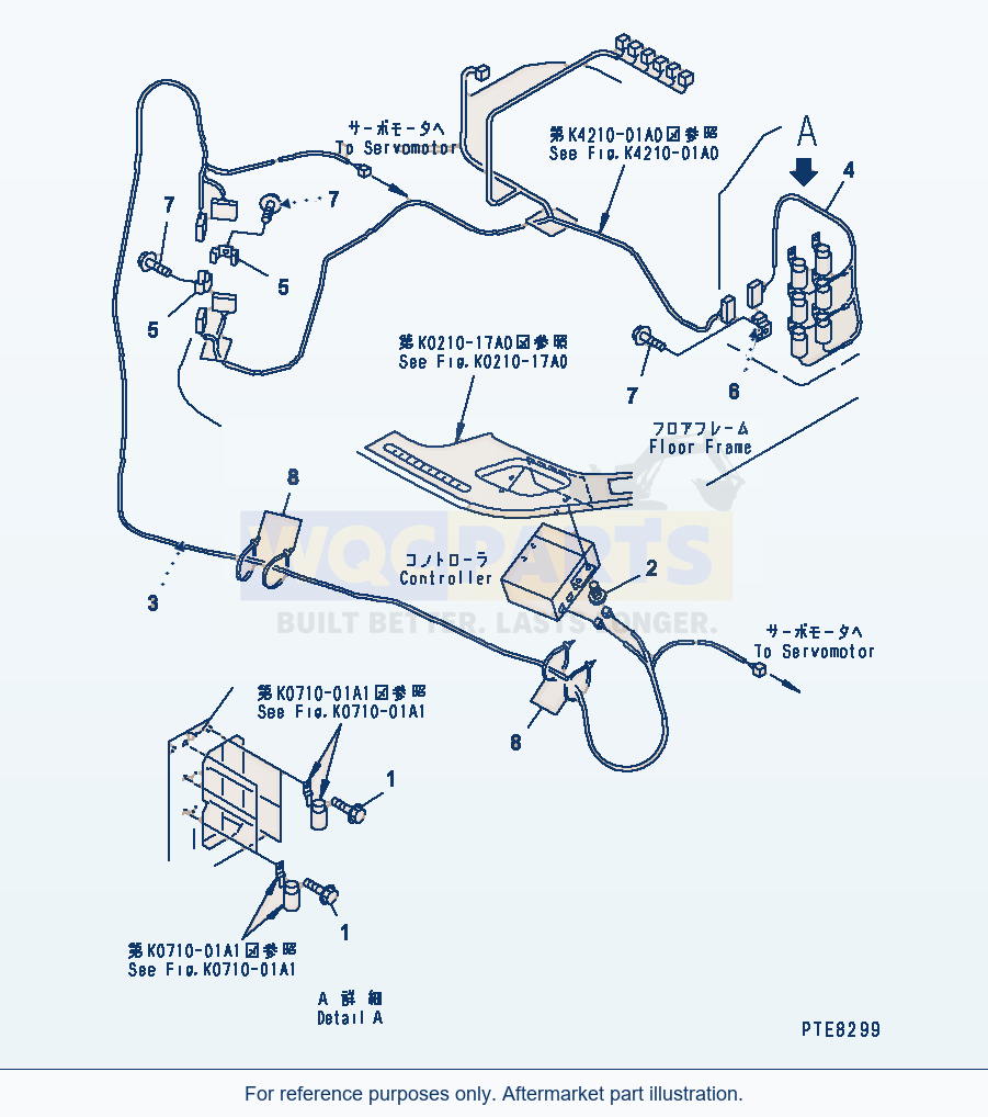 Komatsu WA250PT-3 Air Conditioner (Electrical System) parts diagram