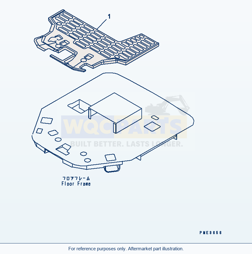 Komatsu WA250PT-3 Floor Mat parts diagram