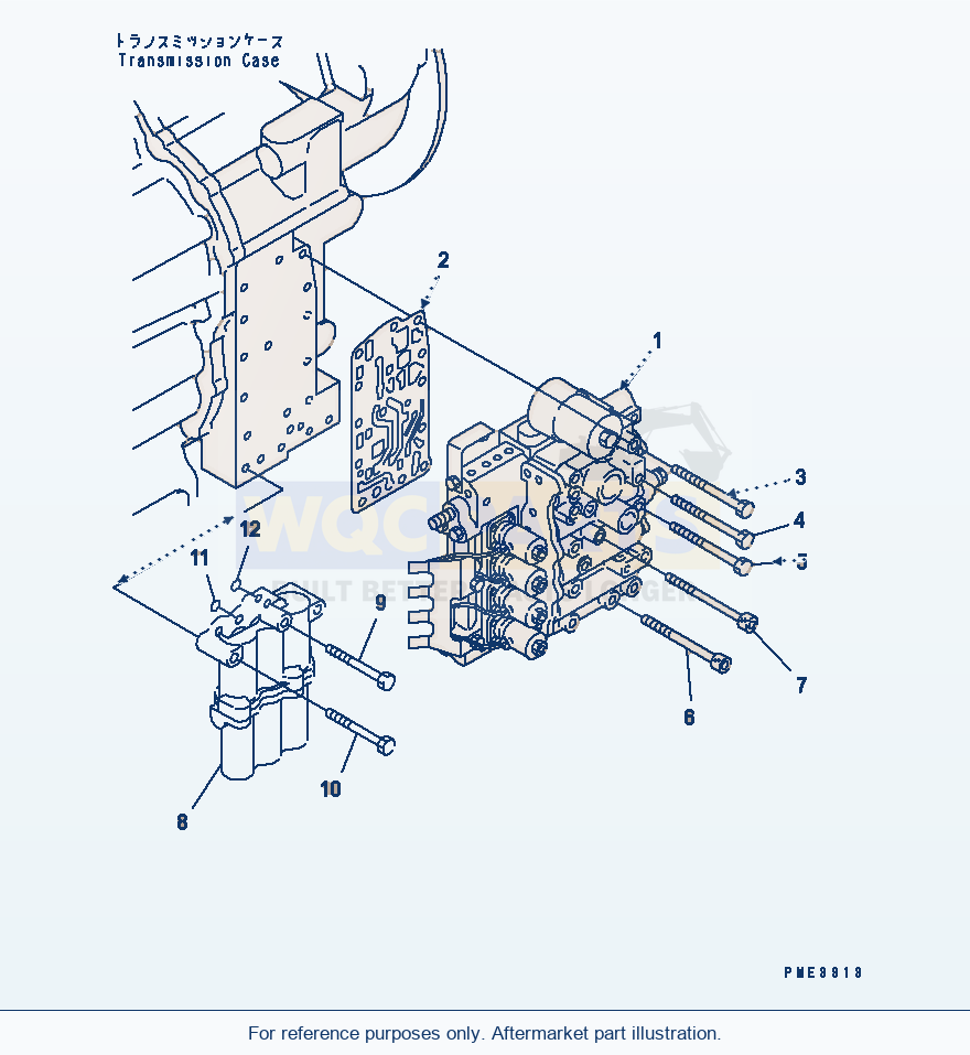 Komatsu WA250PT-3 Transmission (Valve And Mounting Parts) parts diagram