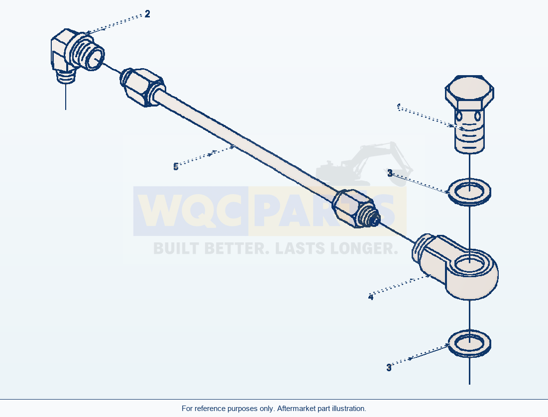 Komatsu WA250PT-3L Air Fuel Control (Afc) Plumbing (E4Bg6B.002) parts diagram