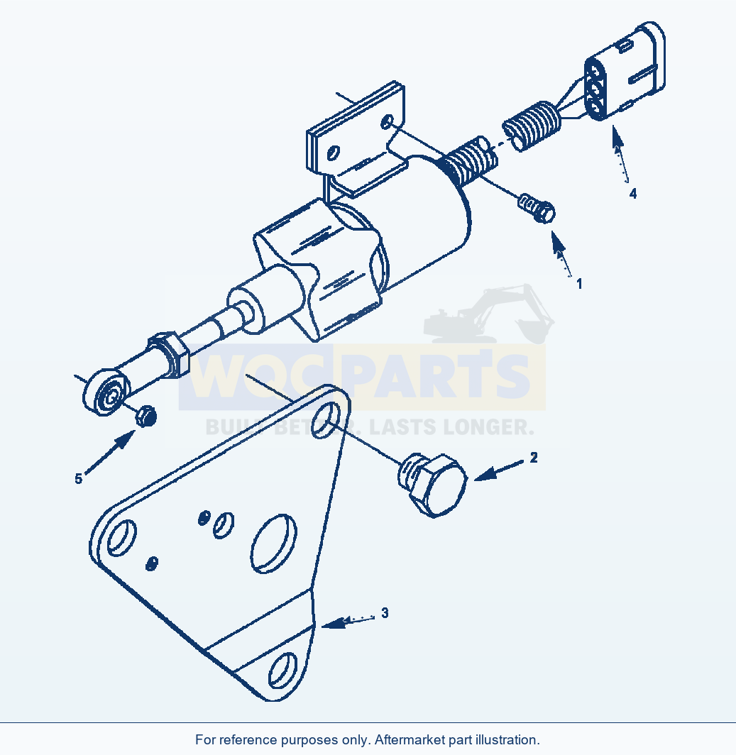 Komatsu WA250PT-3L Bosch Fuel Shutoff Valve (E4Bl6B.003) parts diagram