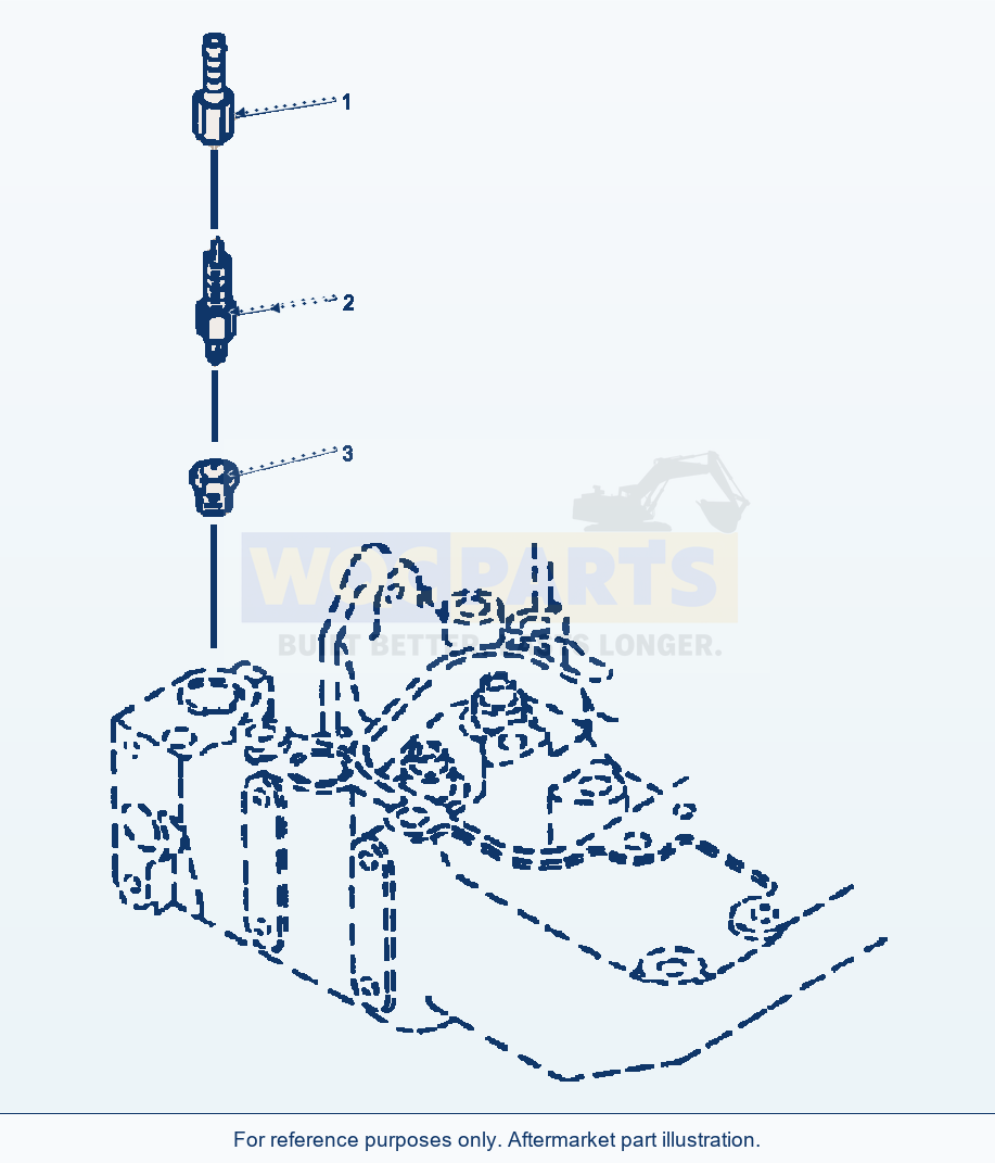 Komatsu WA250PT-3L Engine Vent Connection (E5Ar610T.001) parts diagram