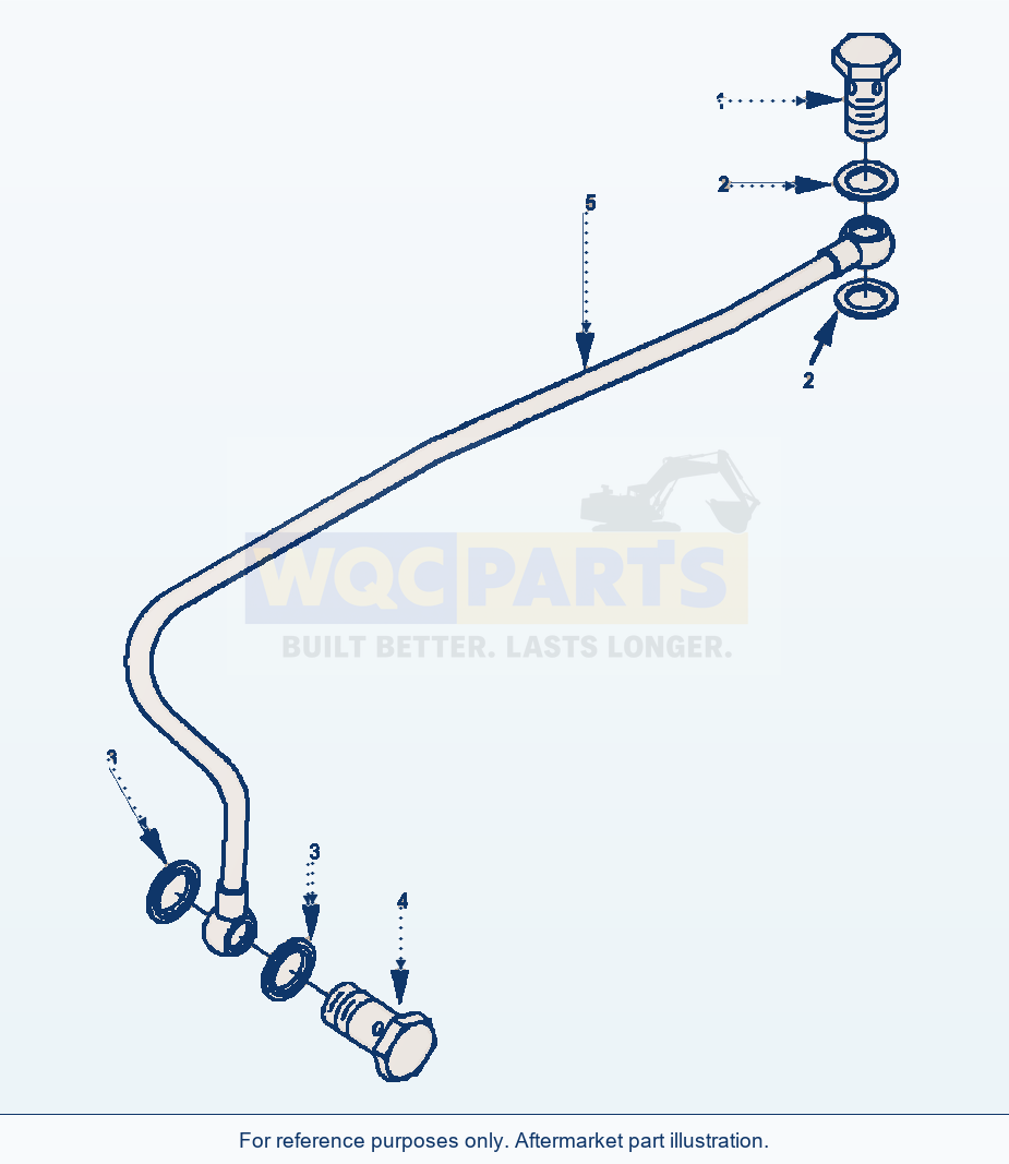 Komatsu WA250PT-3L Fuel Filter Plumbing (E4Ai6B.005) parts diagram