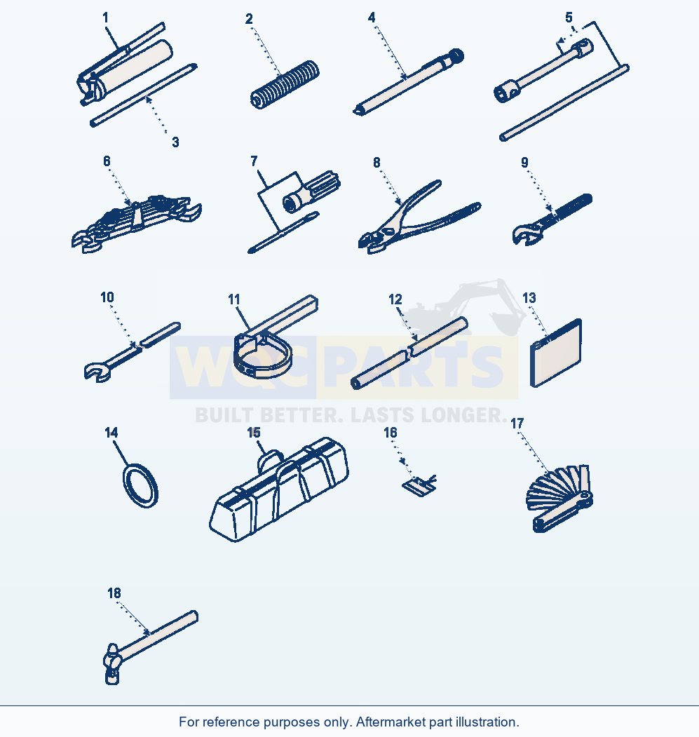 Komatsu WA250PT-3MC Tools parts diagram