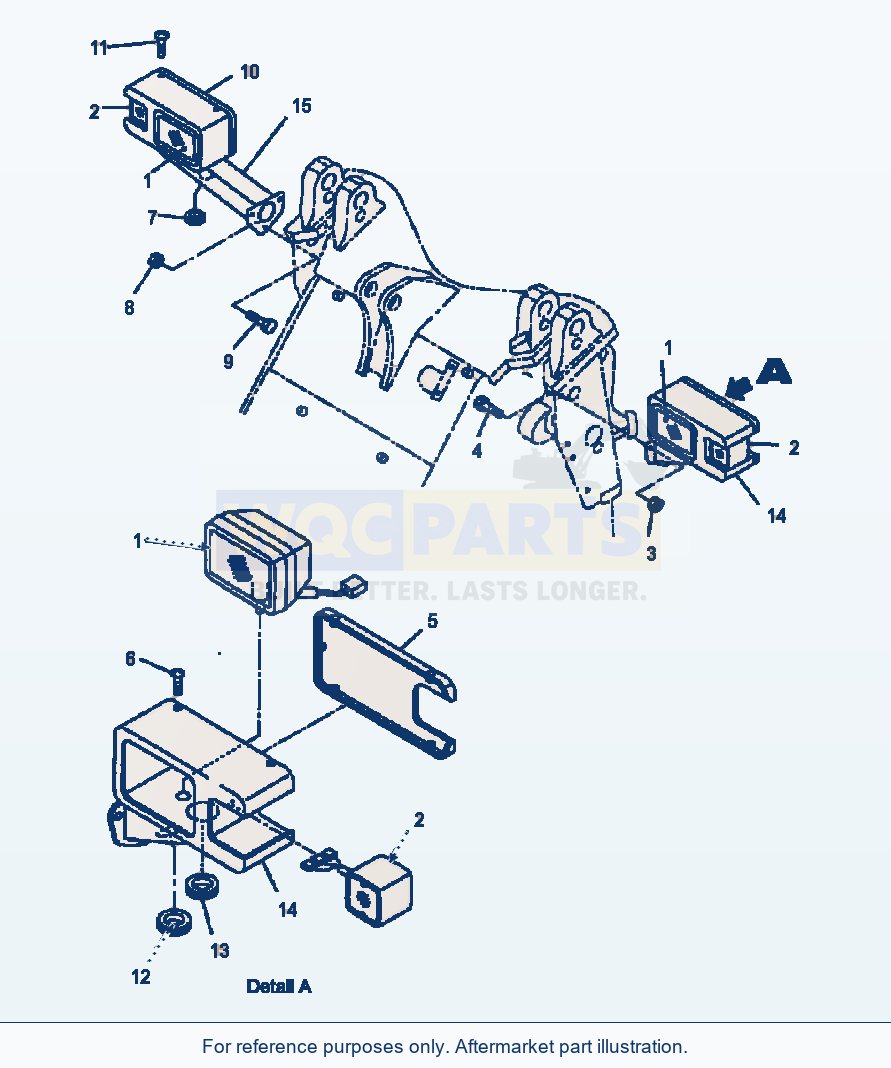 Komatsu WA250PT-3MC Front Light parts diagram