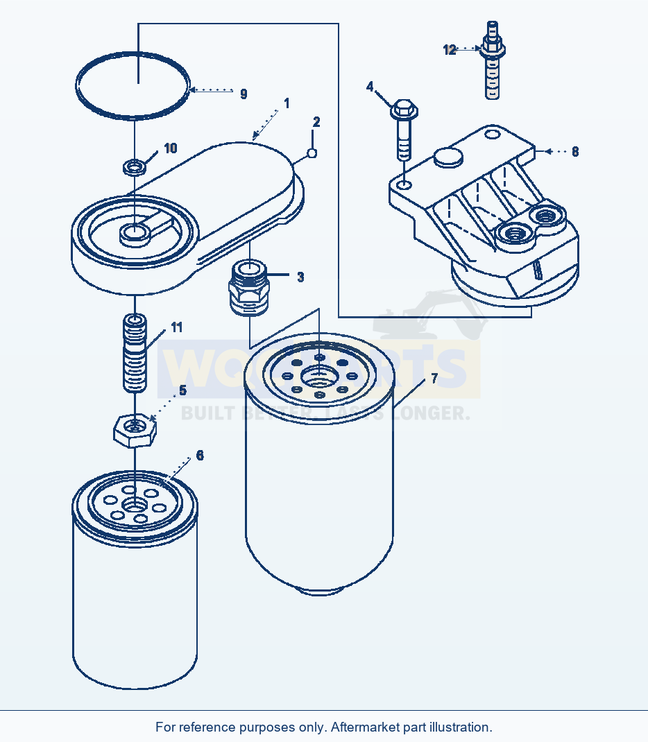 Komatsu WA250PT-3MC Fuel Filter parts diagram