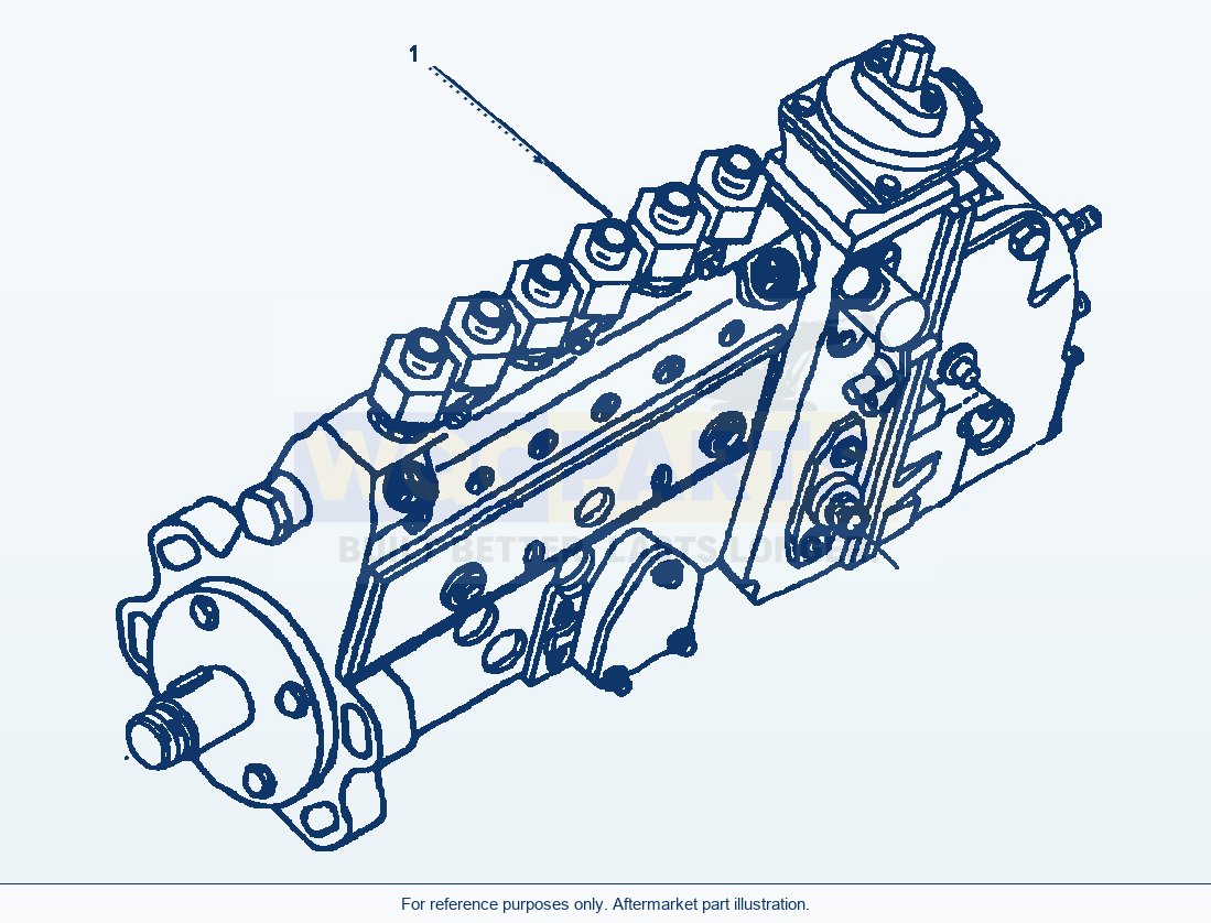Komatsu WA250PT-3MC Fuel Injection Pump parts diagram