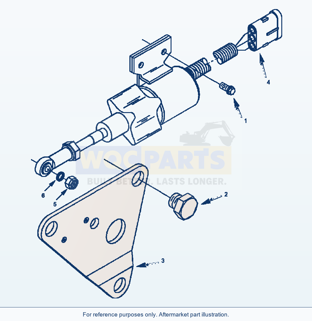 Komatsu WA250PT-3MC Fuel Shut Off Valve parts diagram