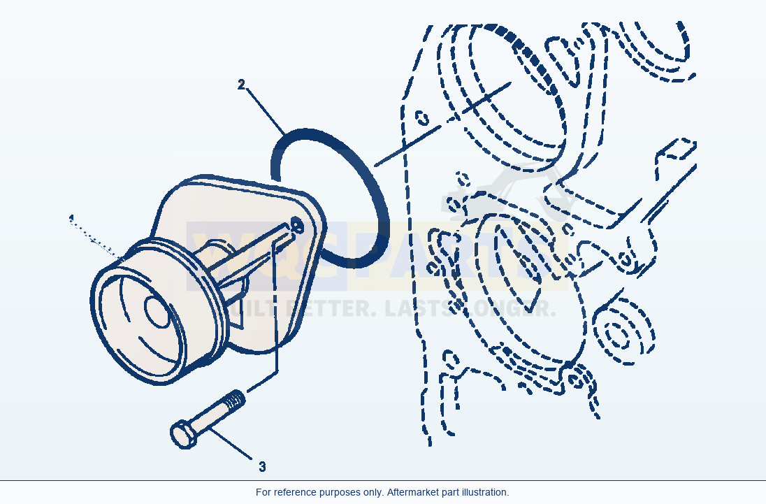 Komatsu WA250PT-3MC Water Pump parts diagram