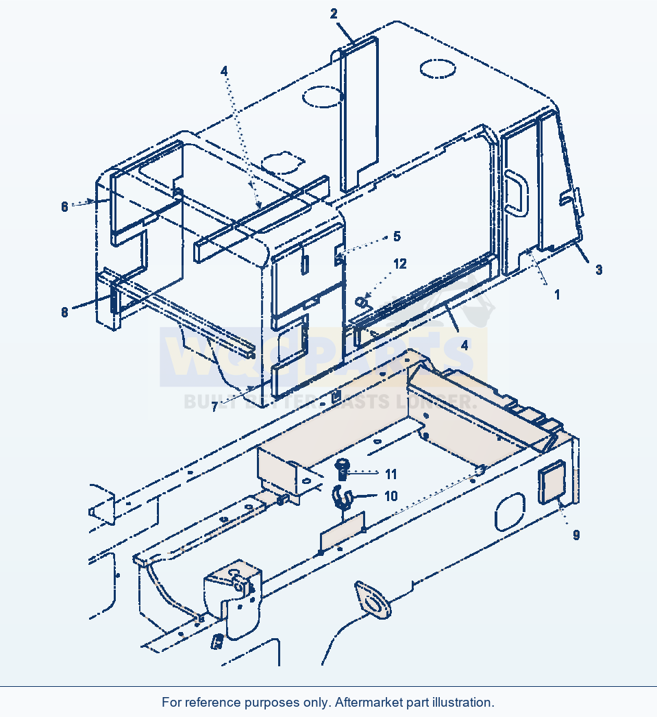Komatsu WA250PT-3MC Hood - Noise Abatement parts diagram