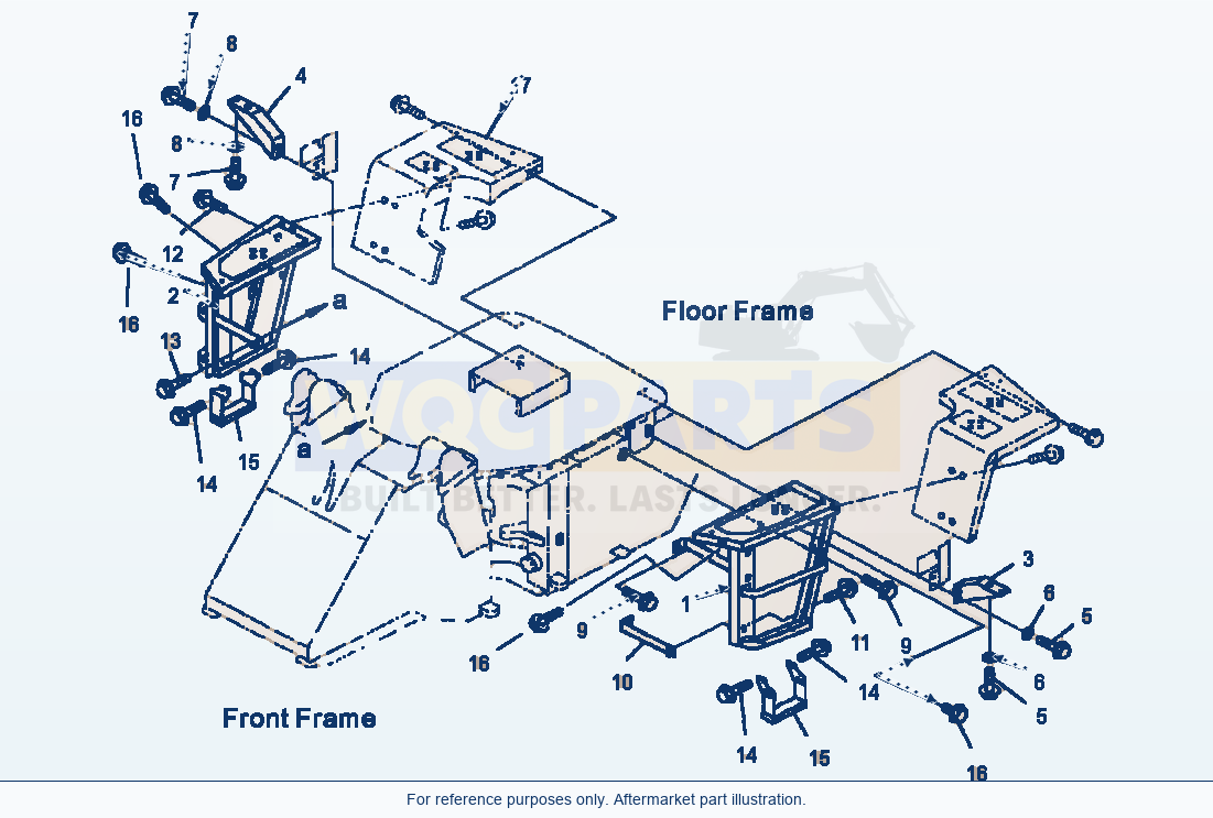 Komatsu WA250PT-3MC Ladder parts diagram