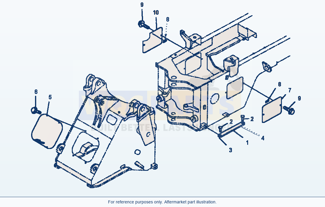 Komatsu WA250PT-3MC Bar Lock And Cover - Ground Driven Steering parts diagram